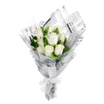 Klasik Beyaz Gül Buketi