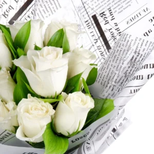 Klasik Beyaz Gül Buketi