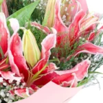 Pembe Lilyum Buketi