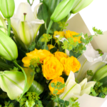 Sarı Gül ve Lilyum Buketi